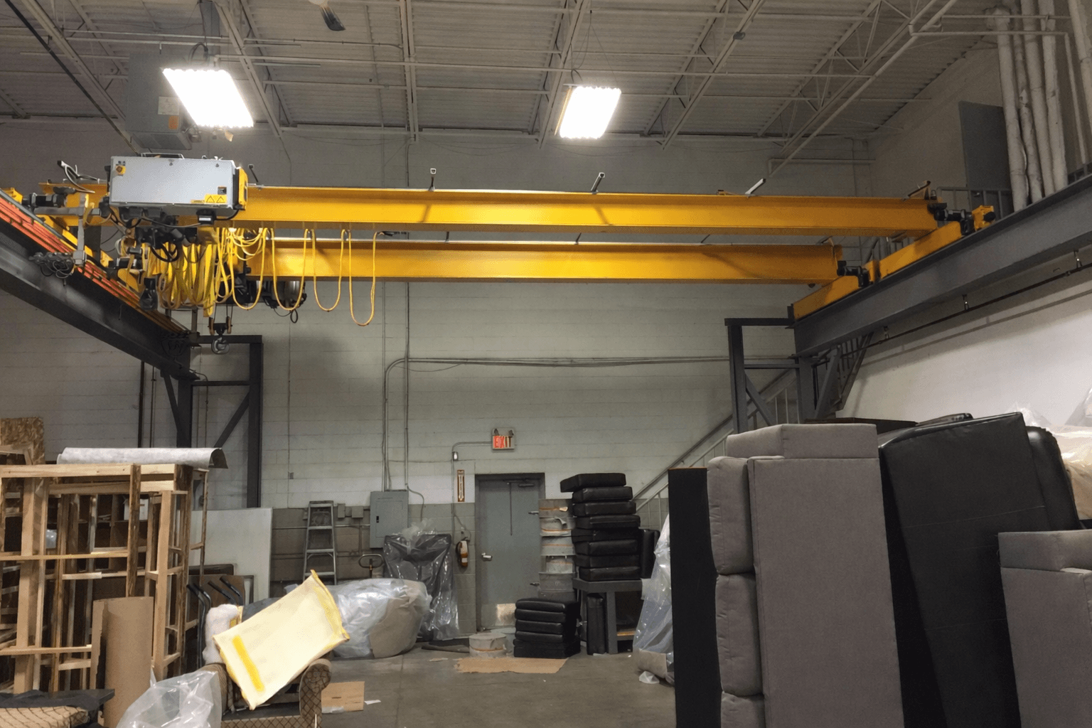 5-ton and 3-ton double-girder system with built-up columns